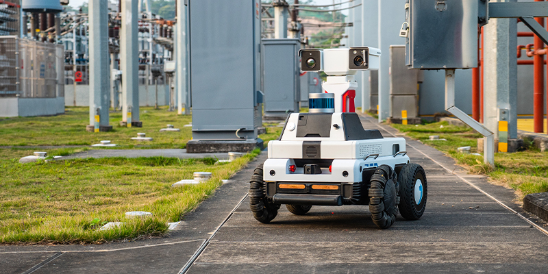 Autonomous Powerline Inspection Vehicle with Diamond Batteries